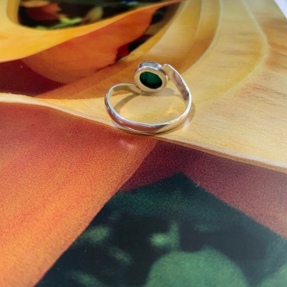 Black Ethiopian Opal Ring - 925 Sterling Silver - Size 5.5 - Picture 7 of 15